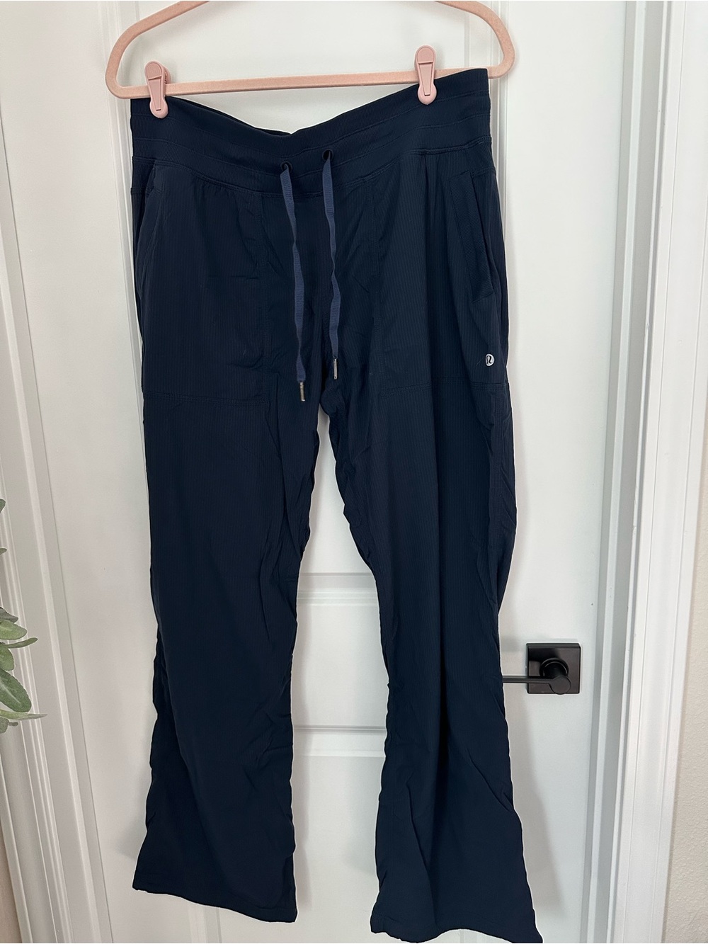 Women’s Navy Drawstring Track Pants